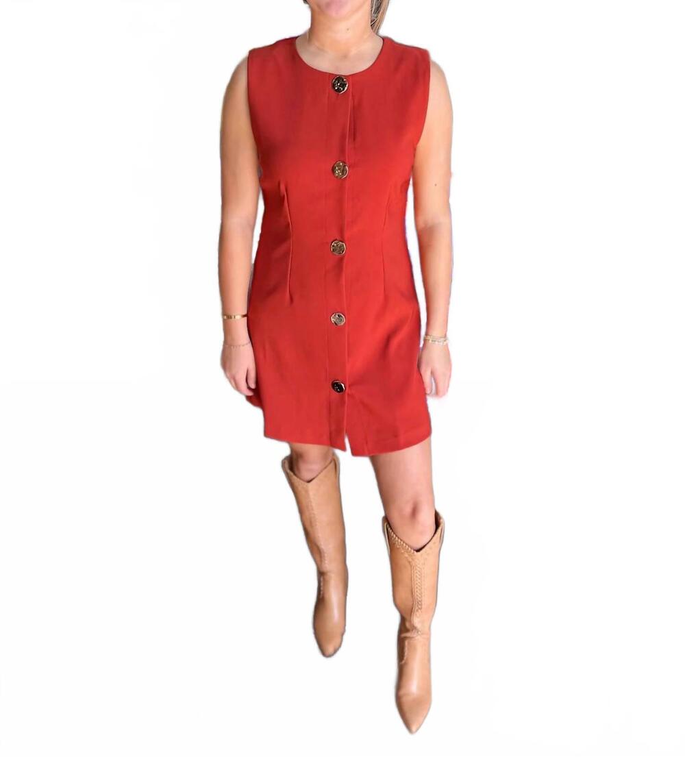 NEW JODIFL days in the sun mini dress in rust